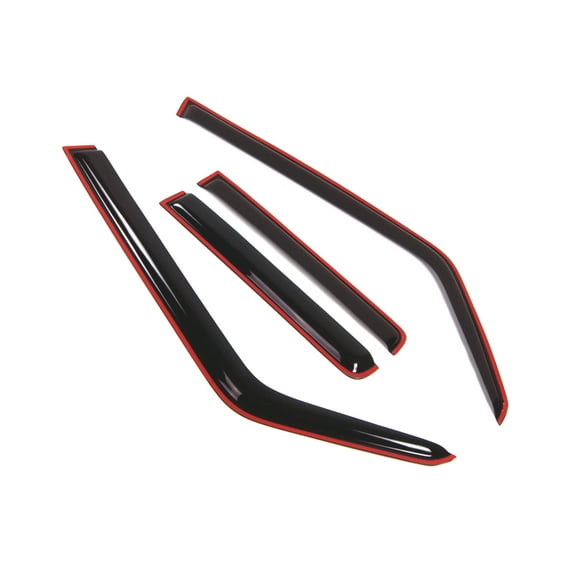Tuningpros WD2-267i In-Channel Window Visor Deflector Rain Guard Dark Smoke 4 Pcs Set For 2006-2010 Jeep Commander