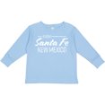 thumbnail image 3 of Inktastic From Santa Fe New Mexico in White Distressed Text Boys or Girls Long Sleeve Toddler T-Shirt, 3 of 5