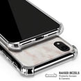 thumbnail image 2 of Skinit Marble Rose Gold Marble iPhone XR Clear Case, 2 of 4