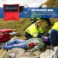 thumbnail image 3 of Suministros Primeros Auxilios Emergencia Llavero Resucitador Protección Máscara CPR Herramientas Cuidado La, 3 of 9