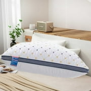 COFEST Hotel-grade Pillow Core Soft and Supportive Down Bed Pillow Suitable for Back Side and Stomach Sleepers Made Of Skin-friendly Cotton Fabric White