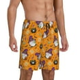thumbnail image 2 of Logiee Halloween Witches Gnome Print Men's Pajama Shorts with Drawstring & Pockets,Sleep Shorts for Men,Sleepwear Bottoms,Elastic Waistband Loungewear-X-Large, 2 of 6