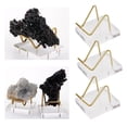thumbnail image 1 of Soporte de exhibición de acrílico para minerales, rocas, , , cristales, soporte para piedras extrañas Hugo Soporte de soporte de pantalla mineral, 1 of 8
