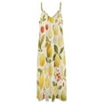 thumbnail image 4 of Various Fruits Sleeveless Dress for Women Clothing Female Women's Summer Skirt, 4 of 7