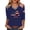Navy, variant on 4th of July Patriotic Top Women's 3/4 Sleeve V-Neck Tee American Flag Print We The People 250 Years of Freedom Casual Shirt USA 250th Anniversary Independence Day Blouse Black L