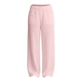 thumbnail image 4 of XXWXYD Girls Linen Pants Palazz𝗈 Loose Straight High Waisted Wide Leg Pants Summer Lightweight Dress Pant for Kids Teen Girl Elastic Waist Pants, 4 of 9