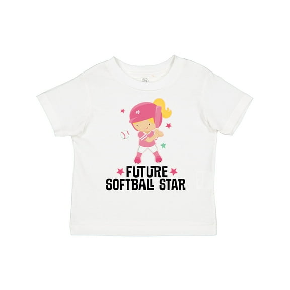 Inktastic Future Softball Star Girl Girls Toddler T-Shirt