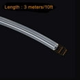 thumbnail image 2 of Uxcell 6mm(1/4") ID 9mm OD 10ft Silicone Tubing Silicone Rubber Tube Air Hose Water Pipe Clear with Clamps, 2 of 5