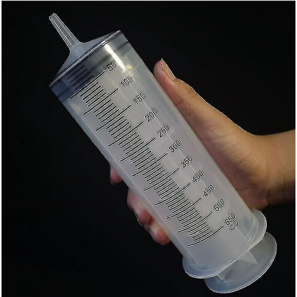 Syringe 500 Ml Large Capacity Syringe Reusable Pump Measuring With 1m Tube Feeding Ink