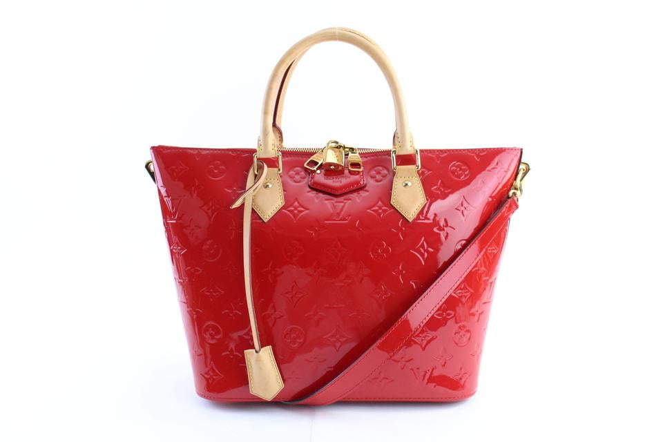 lv red patent bag