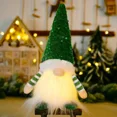 thumbnail image 3 of Muñeco de gnomo de punto brillante con luz LED de noche, decoración navideña 2024, decoración del árbol de Navidad para el hogar, regalo de Año Nuevo 2025, 3 of 5