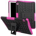 thumbnail image 1 of iPad T3 10 9.6 Inch Case, Hybrid Armor Shockproof Impact Protection Tough Hard Rugged Heavy Duty Combo Dual Layer Protective Case Cover with Kickstand for Huawei MediaPad T3 10 9.6" Rose Red, 1 of 7