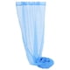 thumbnail image 1 of Cortinas transparentes con ojales para dormitorio de niña, diseño romántico de estrellas plateadas, finas y con purpurina, para habitación infantil, tamaño 100 x 270 cm (azul)., 1 of 5