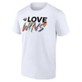 thumbnail image 2 of Men's White Minnesota Wild Love Wins T-Shirt, 2 of 3