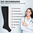 thumbnail image 5 of 3 Pairs Medical Sport Compression Socks - 15-20mmhg Graduated Knee-High Support for Men & Women, Ideal for Soccer, Running, and Nurses, 5 of 6