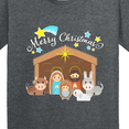 thumbnail image 4 of Inktastic Merry Christmas Cute Nativity Scene Youth T-Shirt, 4 of 5