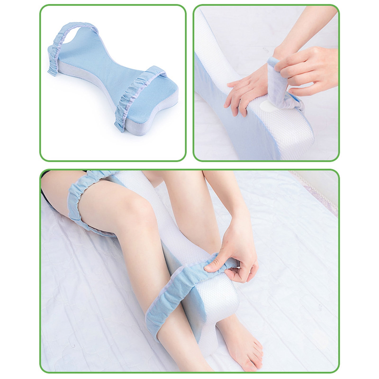 Knee Pillow for Spinal Alignment Pregnancy Support Breathable Washable Cover Portable Designs Multiple Use