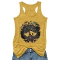 thumbnail image 3 of Womens Tank Top Women's Loose Printed I Shaped Muscle Tank Top Camisole Tops for Women Yellow XXL, 3 of 3