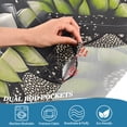 thumbnail image 5 of Yayeee Kitchen Curtains Tier Set of 2 Light Filtering 57"x24" Over Sink Window Panels, Gray Floral, 5 of 7