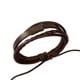 thumbnail image 3 of Cómoda de cordón de cuero PU con lazo ajustable con cordón café Hugo Pulsera trenzada ajustable, 3 of 9
