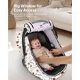thumbnail image 4 of Funda de asiento de coche Sweetwavet para bebés y niñas con parasol, 4 of 8