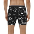 thumbnail image 4 of Salouo Ho-Ho-Ho 2 Pattern Men's Boxer Briefs, Soft & Breathable Underwear Elastic Waistband Briefs for Men,1-Pack, 4 of 7