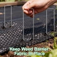 thumbnail image 4 of 50 Pack Landscape Staples Galvanized - 6 Inch 11 Gauge  Cover Stakes for Securing Weed Barrier Fabric, Lawn Staples Tent Stakes Garden Stakes Fence Stakes Landscaping Fabric Ground Stakes, 4 of 6