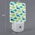 thumbnail image 2 of Xecao Cute Dinosaur Blue Green for Night Light - a Wall-mounted LED Fixture with A Dusk-to-dawn Sensor, Ideal for Bedrooms, Bathrooms, Hallways, and Kitchens-UK, 2 of 7