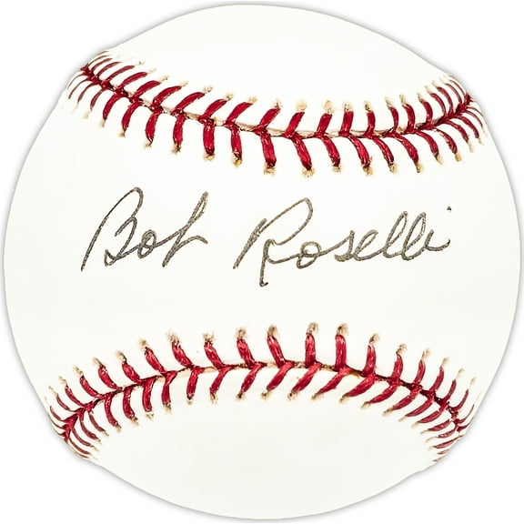 Bob Roselli Autographed Official MLB Baseball Chicago White Sox, Atlanta Braves Beckett BAS QR #BM25762