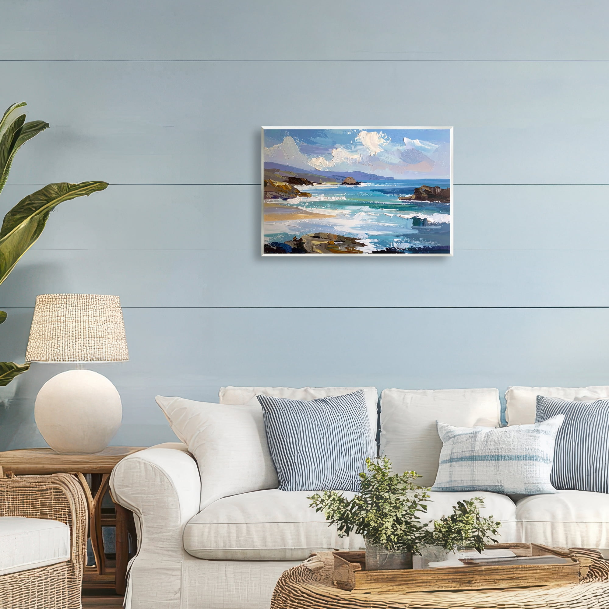 Stupell Industries From Sky To Sea Wall Plaque Art, design by Alonza Saunders
