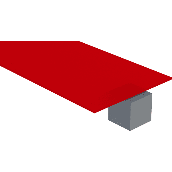 Plastic-Craft Translucent Acrylic Sheet, 2157 Red, 3MM Thick, 12" W x 12" L, Pack of 4