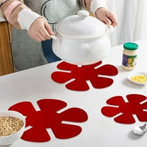Vacemry Under $5 Pot Protector Mats, Non-Slip Pan Separators for Stacking, Cookware Protection Pads for Kitchen, Reusable Felt Liners for Pots Pans