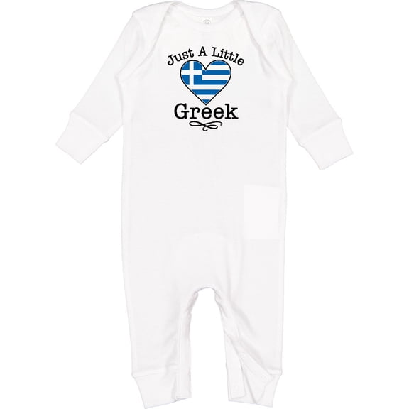 Inktastic Just a Little Greek Heritage Baby Romper Coveralls