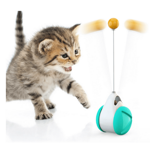 Focuspet Automatic Ball Cat Toy with Feathe Interactive Intelligent Ball Cat Toys Brain Teaser