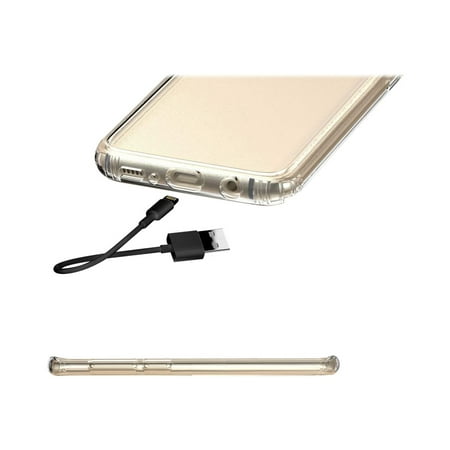 SaharaCase - Clear Case with Glass Screen Protector for Samsung Galaxy S8+ - Crystal