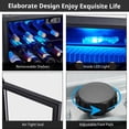 thumbnail image 5 of Wine Fridge 16 Bottle Capacity, Wine Cooler Temperature 7 Levels Adjustable, Temperature Range 40~61°F, Wine Cooler Refrigerator for Red White Wine, Champagne, Beer with Blue Interior Light, 5 of 9
