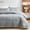 Grey, variant on Sales Today Clearance! Double Sided Washed Cotton Quilted Bed Cover 3 Pcs Set Solid Colo Pillowcase20x26in Deals of The Day Clearance!