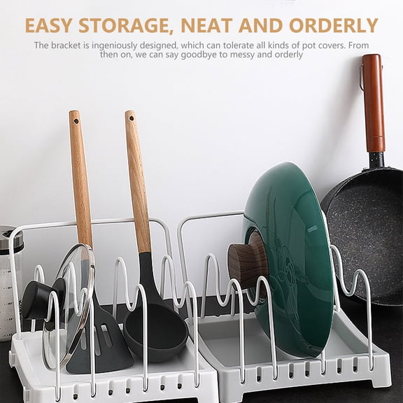 BRIGHTFUFU White Multi Function Kitchen Storage Rack Portable Cutter Holder for Home