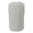 thumbnail image 4 of Yoodem Mens Vest Tank Tops Men Male Spring and Summer Tops Casual Sports Sleeveless Top Cotton Vest Painting Fitness Muscle Tank Top Shirts for Men Gray S, 4 of 4