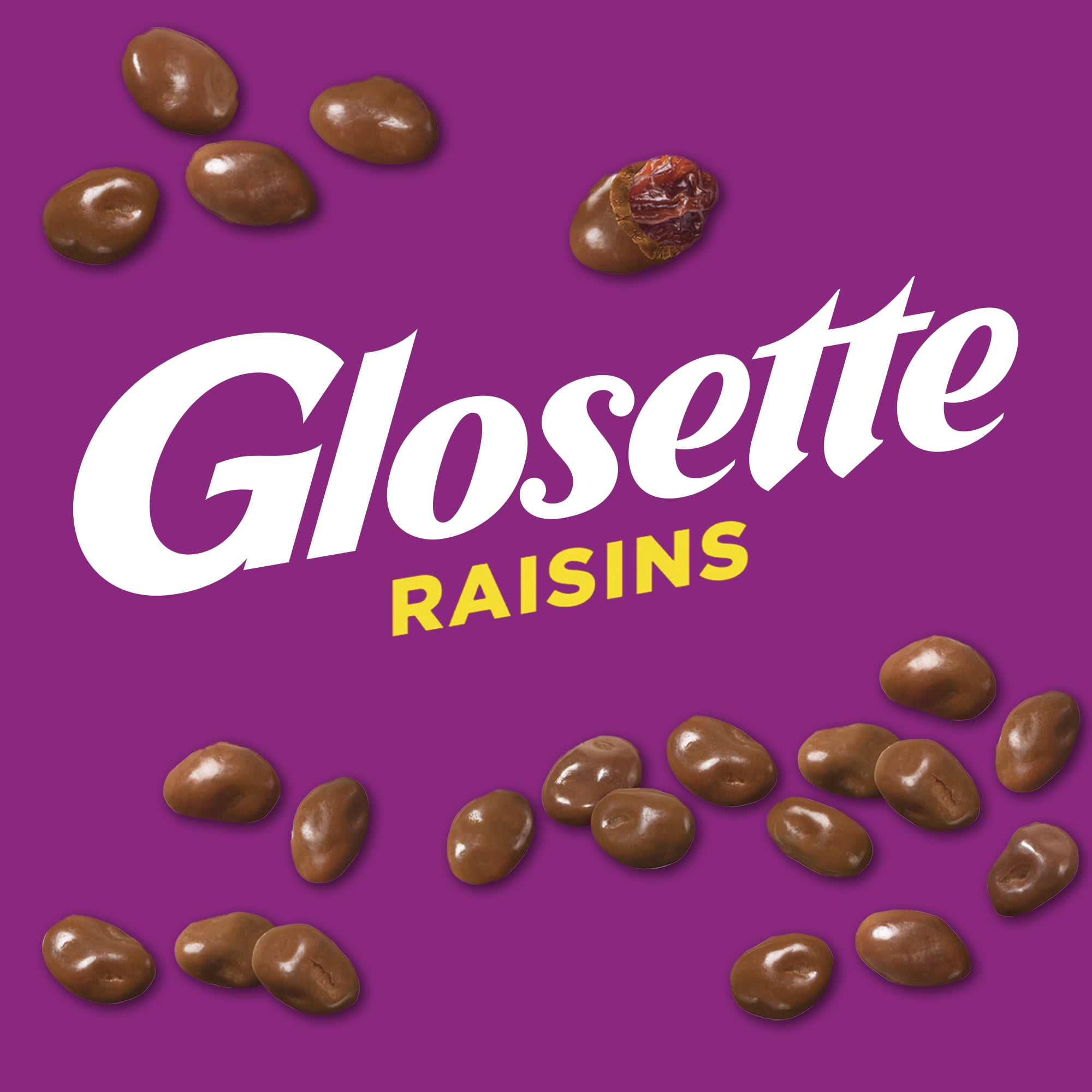 GLOSETTE Raisins Candy, Chocolatey coated, perfect for sharing, 275g
