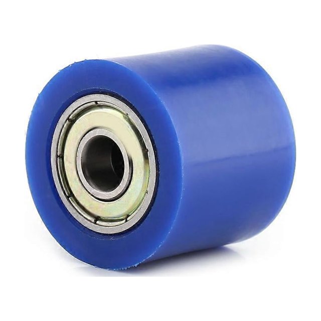 10mm Drive Chain Pulley Roller Slider Tensioner Wheel Guide For Street Bike Motorcycle ATV Blue