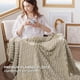 thumbnail image 4 of Manta de cama acogedora para mujer, sofá, forro polar, marrón claro, 4 of 7