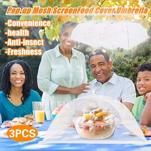 Large Popup Mesh Screen Food Cover Umbrella Tents Outdoor Picnic Food