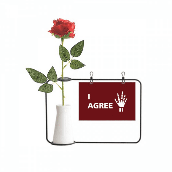 lucky body hand b agree Bouteille de Décoration vases Suspendus Fleurs Roses Artificielles