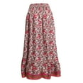 thumbnail image 4 of Aayomet Midi Skirts For Women Women's High Waist Pleated Skirt A line Swing Midi Skirt,Red M, 4 of 5