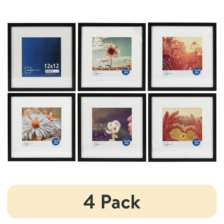 Mainstays Black Matted Gallery Wall Picture Frame Set (6-Piece) photo 1