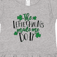 thumbnail image 4 of Inktastic St. Patrick's Day the Leprechauns Made Me Do It Girls Toddler Dress, 4 of 5