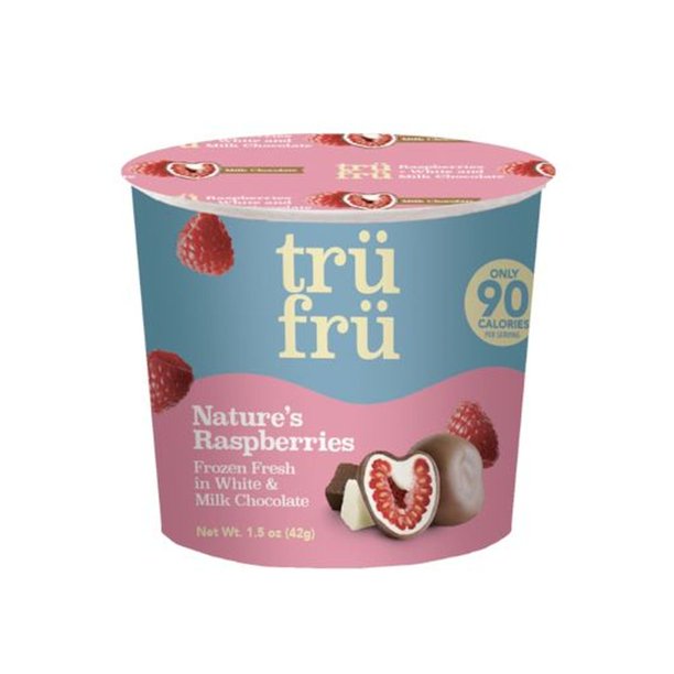 Tru Fru HyperChilled Grab and Go Whole Raspberries in White and Milk
