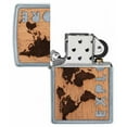 thumbnail image 7 of 49171 Zippo Woodchuck USA Explore Design Street Chrome Windproof Pocket Lighter, 7 of 7