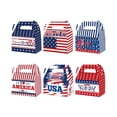 thumbnail image 1 of SIYTUAU Independence Day Snack Boxes Party Decorations Carry Home Paper Boxes With Handle For Sweets Gifts 6 Boxes, 1 of 8